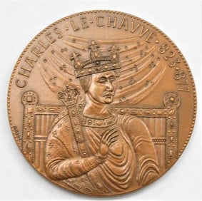 Bronze Medal CHARLES LE CHAUVE (823-877)