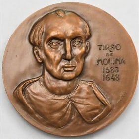 Bronze Medal TIRSO de MOLINA (1583-1648)