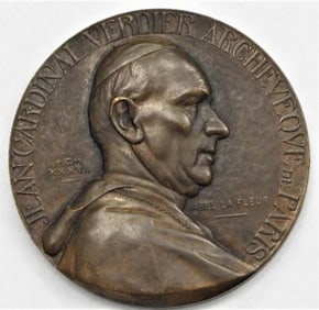 Bronze Medal Cardinal Jean VERDIER