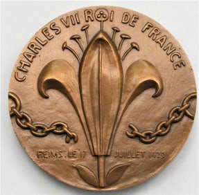 Bronze Medal CHARLES VII King of FRANCE