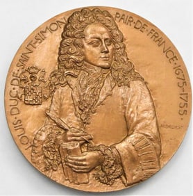 Bronze Medal LOUIS DUC DE SAINT-SIMON (1675-1755)