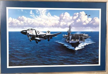 Framed Lithograph signed Stan Stokes (American, b.1950)