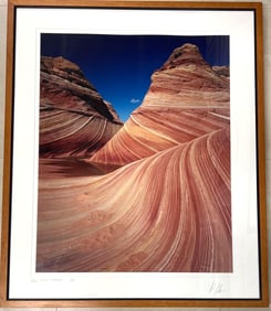 Framed Enhanced Photograph signed JIM SABA and numbered.