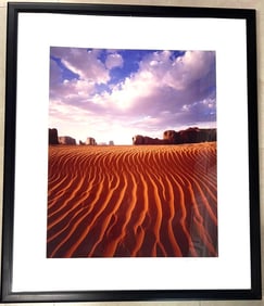 Framed Enhanced Photograph signed lower right