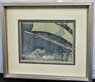 Framed Print of boat