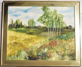 Framed Oil on canvas painting signed Daniela RANCATI and dated 79