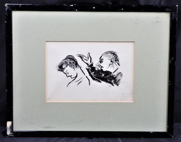 Jean Marchand (1894-1988) French. Two profile heads