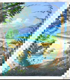 Acrylic on Canvas signed VILAIRE CHARLOT dated 2003.