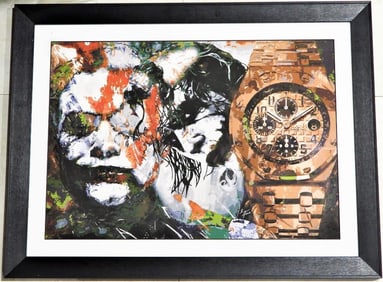 Framed lithograph, signed lower right,