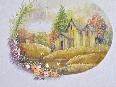 Small Framed Oil on canvas, signed TRAVIS,