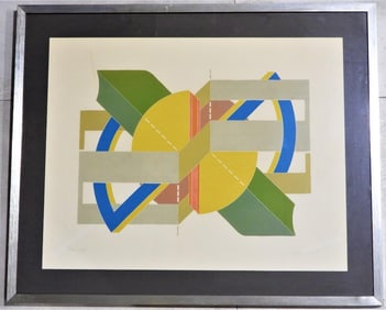 Framed THOMAS BARRETT MODERN ABSTRACT SILKSCREEN