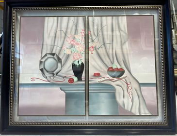 Double framed silkscreen signed