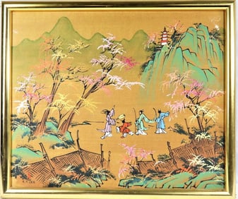 Framed Oil on Canvas signed Y.T LEE lower right