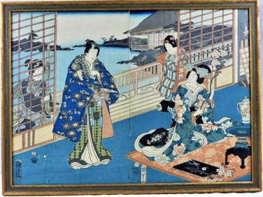 Framed Japanese Print