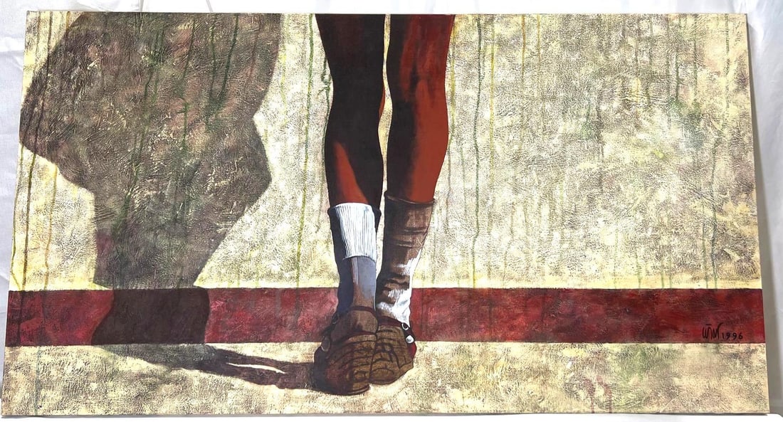 Acrylic on canvas signed Cesar BELTRAN (Cuban) (1 of 6)