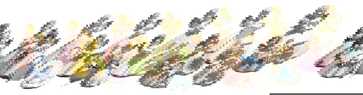 16 Josef Originals Porcelain Figurines incl 1 year to 16-year-olds: 16 Josef Originals Porcelain Figurines incl 1 - 16-year-olds from Japanplus, one Baby from Enesco imports corp.DIMENSIONS: range in height from 3" - 6" 