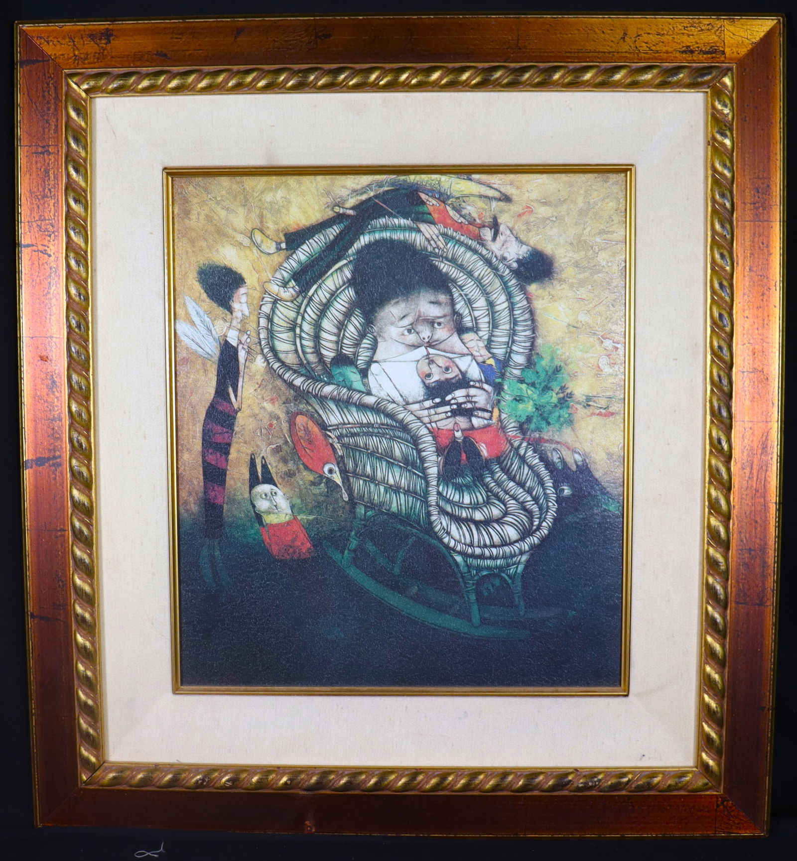 Framed Giclee on Canvas after PEDRO PABLO OLIVA (B.1949) (1 of 4)