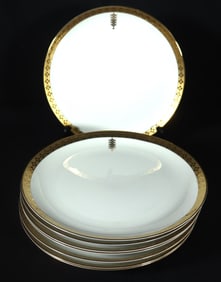 Frank Lloyd Wright Tiffany & Co. Imperial Pattern Porcelain Eight Dinner Plates