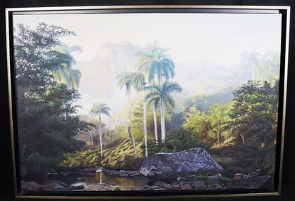 Framed Oil on Canvas signed Joel FERRER and dated 2013 Lower Right