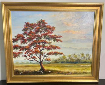 Mary J. Coulter (1880-1966) Framed Oil on canvas signed lower right