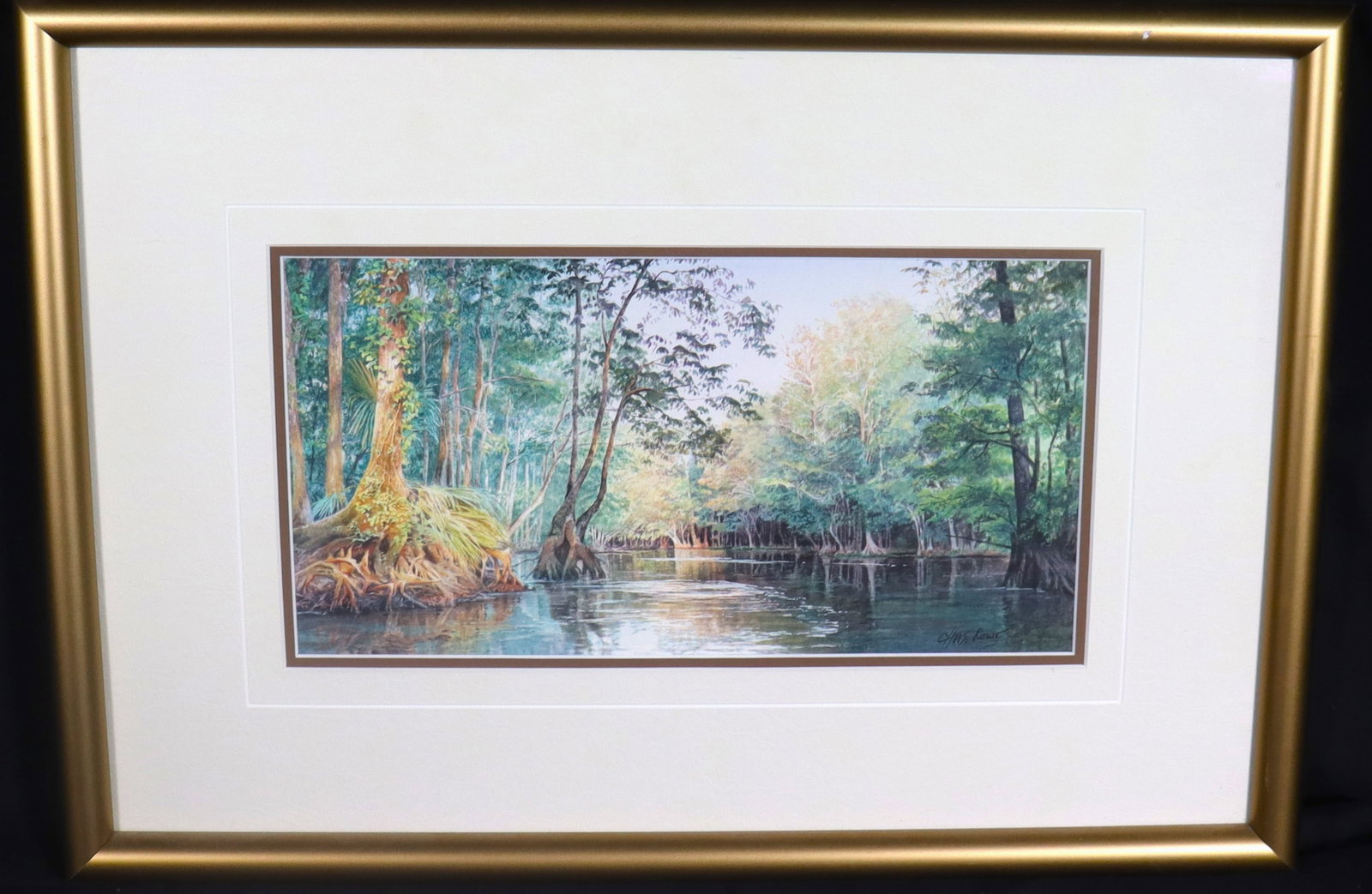 Framed Watercolors on paper signed Charles ROWE (1 of 7)