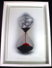 Framed Mixed Media on paper signed and dated 2019