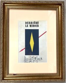 Framed Mixed Media and collage on paper signed Wilfredo LAM (1902-1982) and dated 1953.
