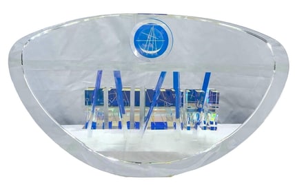 Toland Sand (CA., b.1949), Large Dichroic Art Glass Sculpture