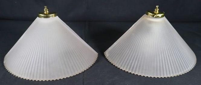 Pair of Wall Sconce in Assorted Cap Finishes Art Deco Style