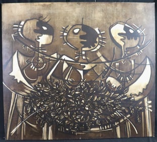 Oil on Canvas signed Rasec (Cuban) at lower left and dated 1997