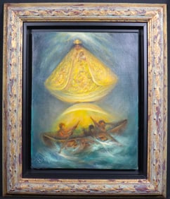 Framed Oil on Canvas signed Hector Molne with COA from the artist