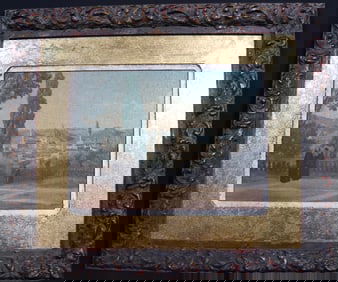 Frame Oil on Wood Panel signed COROT