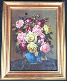 Framed Oil On Canvas Signed JUAN GIL GARCIA (1879-1932 CUBA)