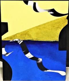 Oil on Canvas, Title BLUE NOTE  2007 by Sophie MATISSE