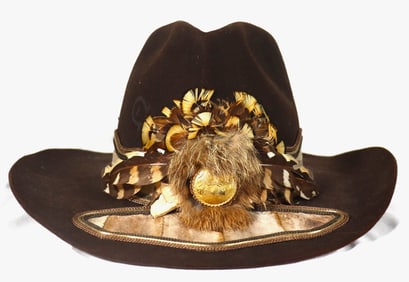 The Vintage Genuine Firebrand Charlie 1 Horse Cowboy Hat 7 1/4 Long Oval