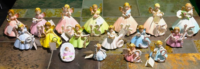 16 Josef Originals Porcelain Figurines incl 1 year to 16-year-olds