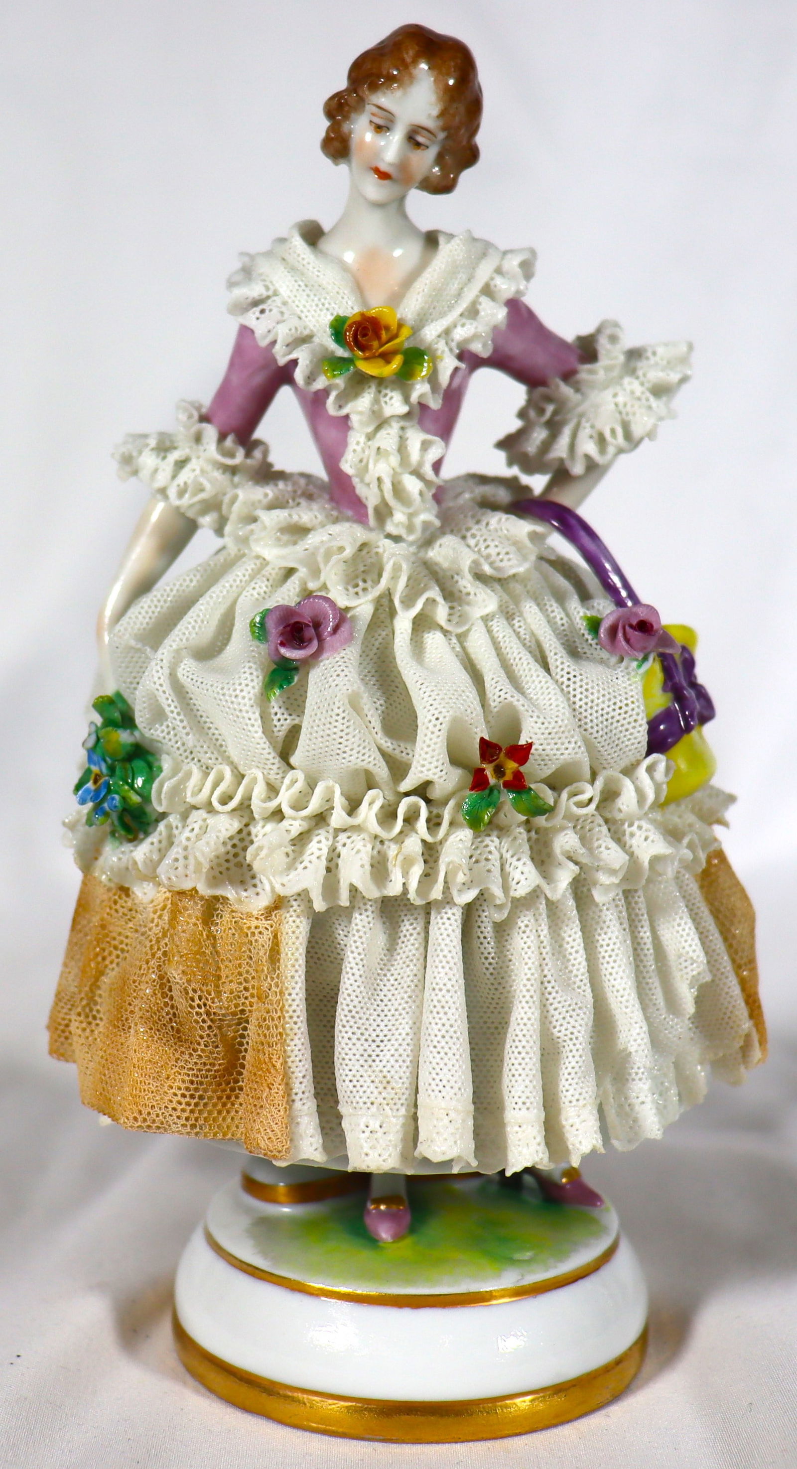 Porcelain Figurine Muller Volkstedt Germany (1 of 6)