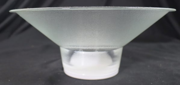 Glass Bowl attributed Jiri Suhajek for Crystalex Novy Bor, 1980s