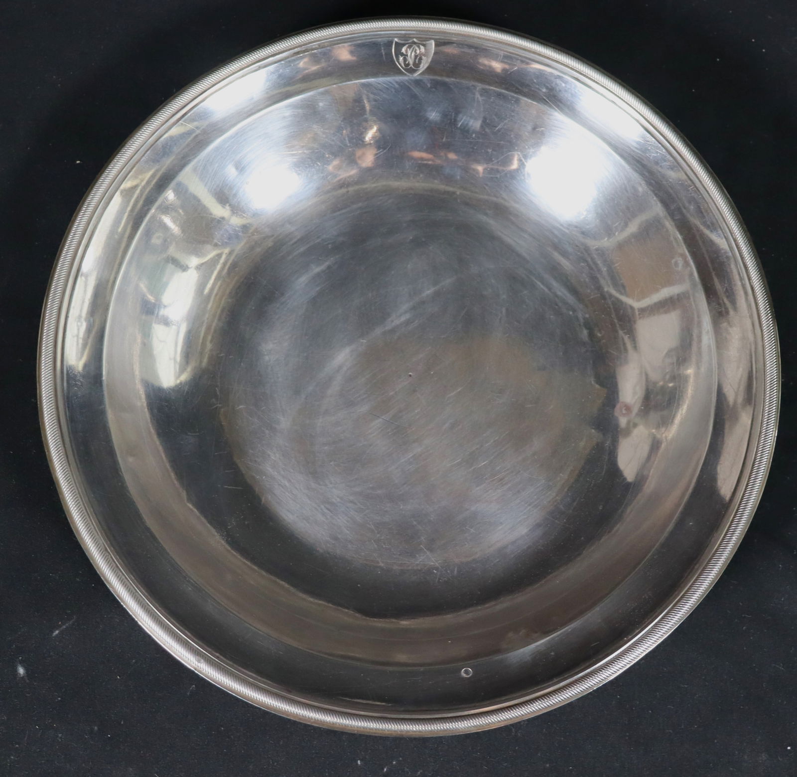 French Sterling Silver Round platter (1 of 8)