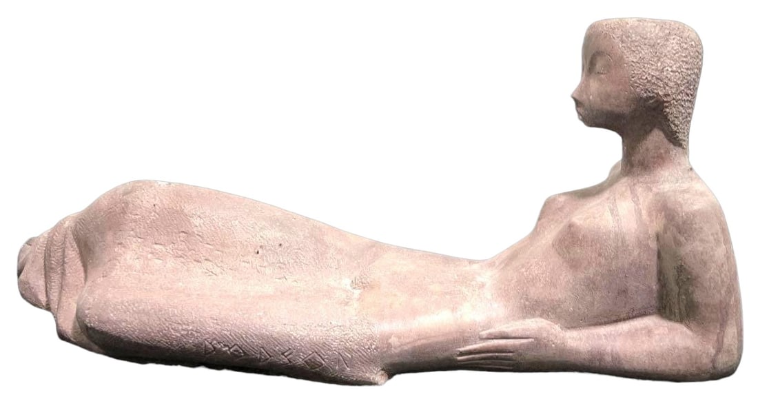 Sculpture of Nude Woman signed Chuck Dodson: Chuck Dodson, American (1908-1993). Original sculpture of nude woman by Florida artist Chuck Dodson who was a resident artist at the renowned Grove House Studios in Coconut Grove, Florida. Dodson'