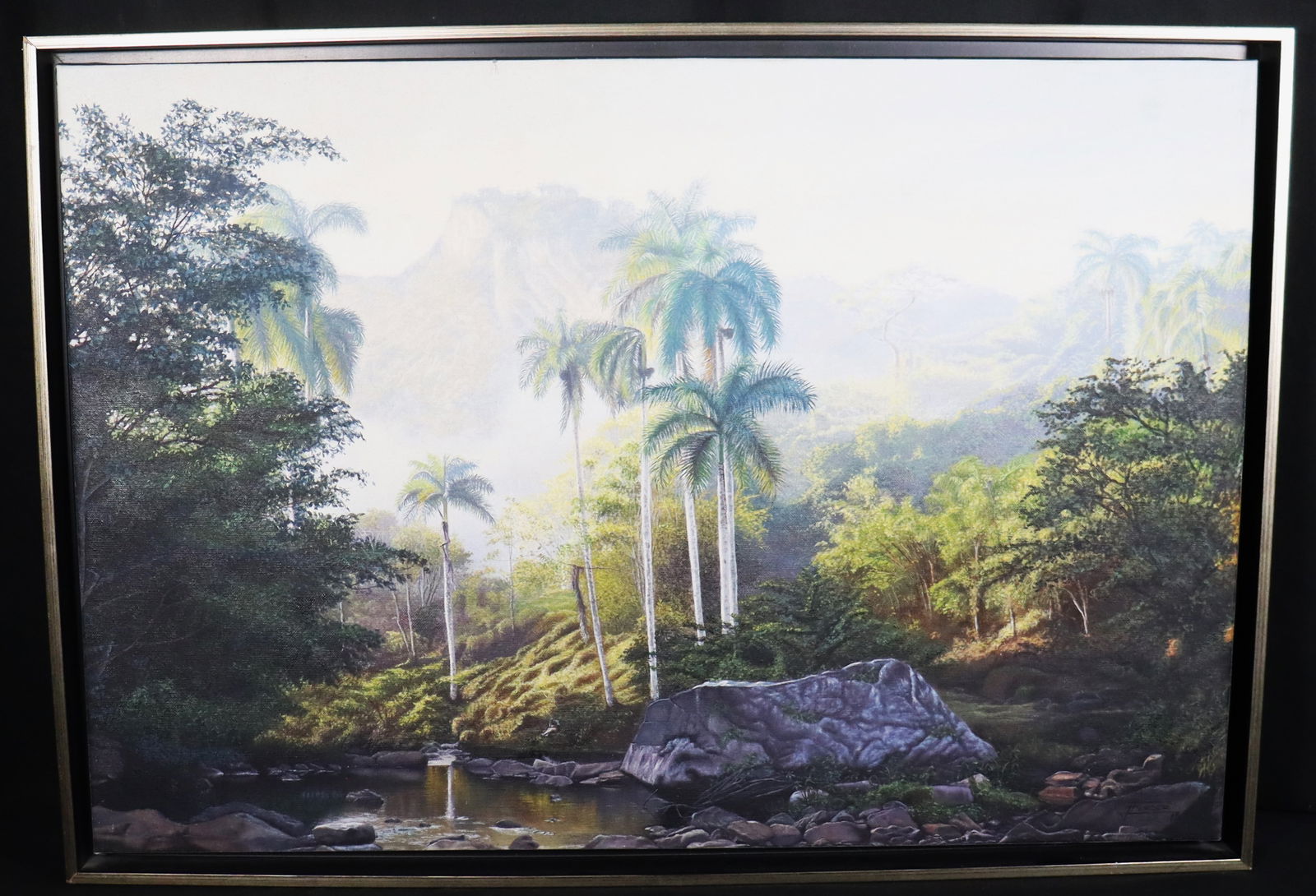 Framed Oil on Canvas signed Joel FERRER and dated 2013 Lower Right (1 of 6)