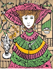 Unframed Lithograph signed, numbered and dated by Jose Maria Mijares (Cuban, 1921-2004)