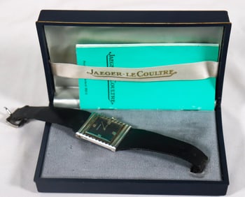 jaerger le coultre Stell 60 s dress wristwatch art deco style