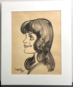 Unframed Ink on Paper signed DUARTE and dated lower left