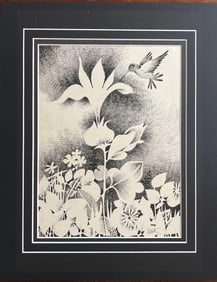 Juan Vicente RODRIGUEZ BONACHEA (1957-2012) unframed mixed media on paper signed.