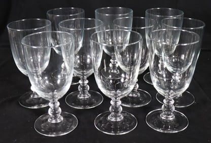 10 X Crystal water goblets