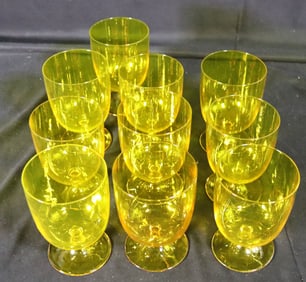 10 Yellow water Glasses