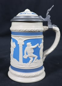 Vintage Villeroy & Bosch Mettlach German Beer Relief Stein No. 2247 Made in Germany