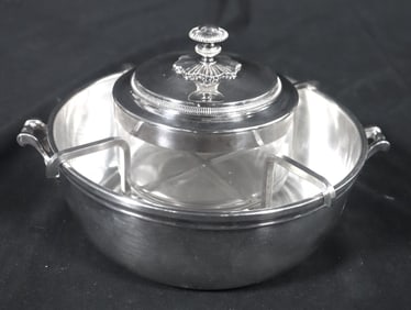 Vintage Christofle Silver Plate Caviar Bowl