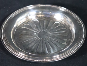 Christofle silver plated wine bottle coaster